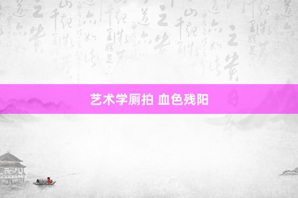 艺术学厕拍 血色残阳