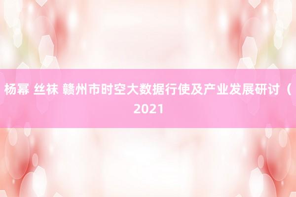 杨幂 丝袜 赣州市时空大数据行使及产业发展研讨（2021