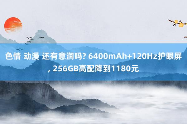 色情 动漫 还有意润吗? 6400mAh+120Hz护眼屏， 256GB高配降到1180元